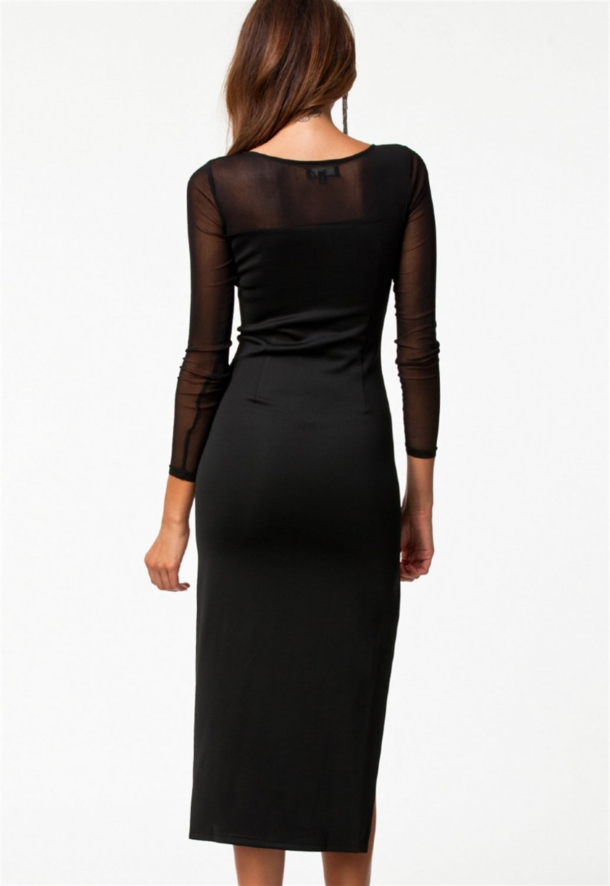 Kalbinle KB100775 Uzun Kısa Moda Elbise