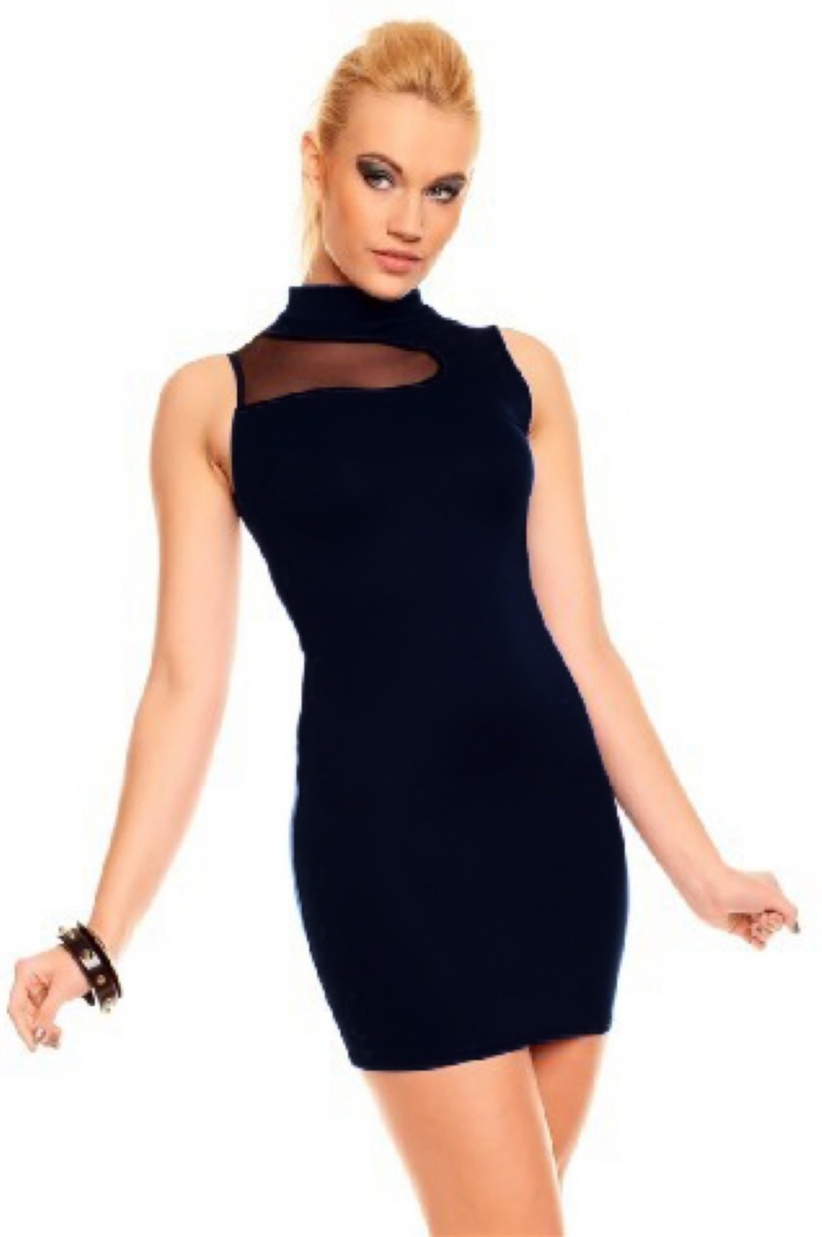 Kalbinle KB100881 Kolsuz Mini Elbise