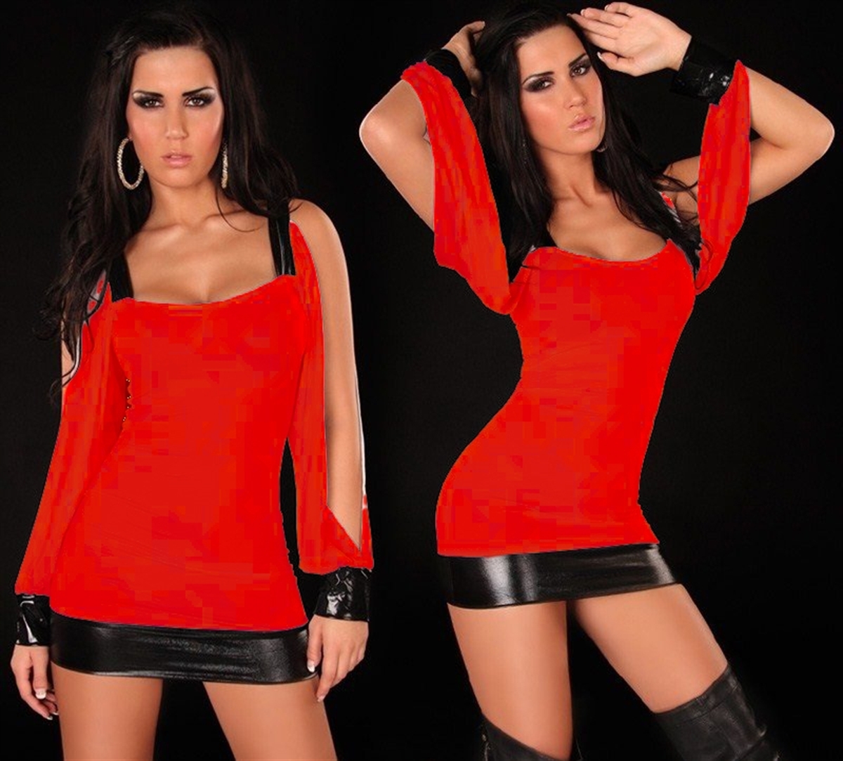 Kalbinle KB100984 Seksi Mini Elbise