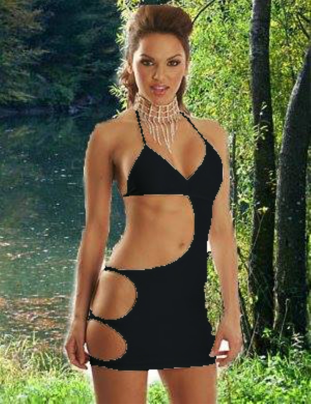 Kalbinle KB060785 Dekolteli Seksi Elbise