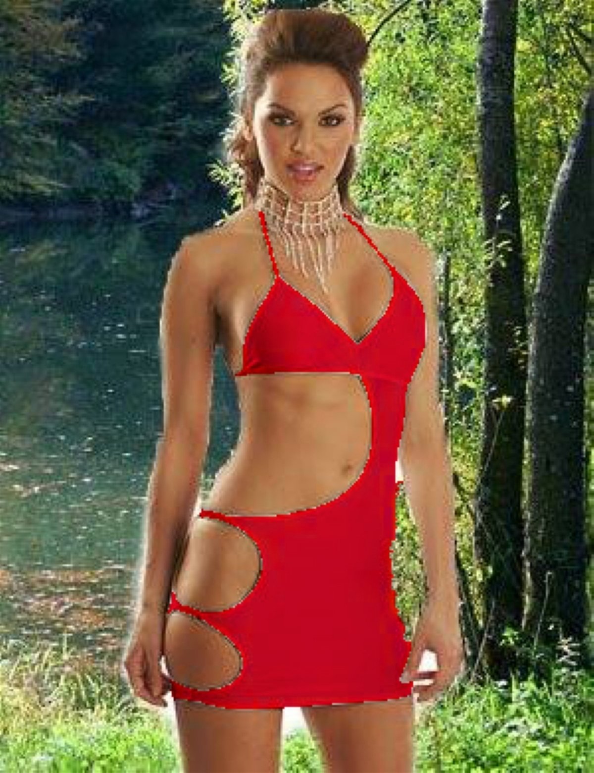 Kalbinle KB060785 Dekolteli Seksi Elbise