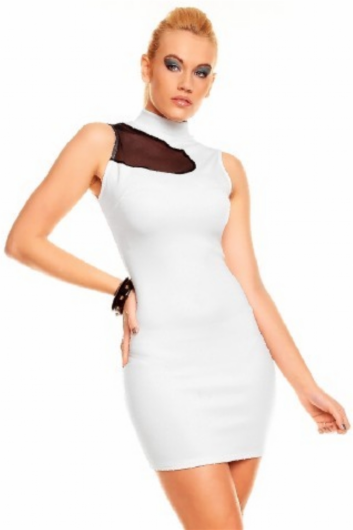 Kalbinle KB100881 Kolsuz Mini Elbise
