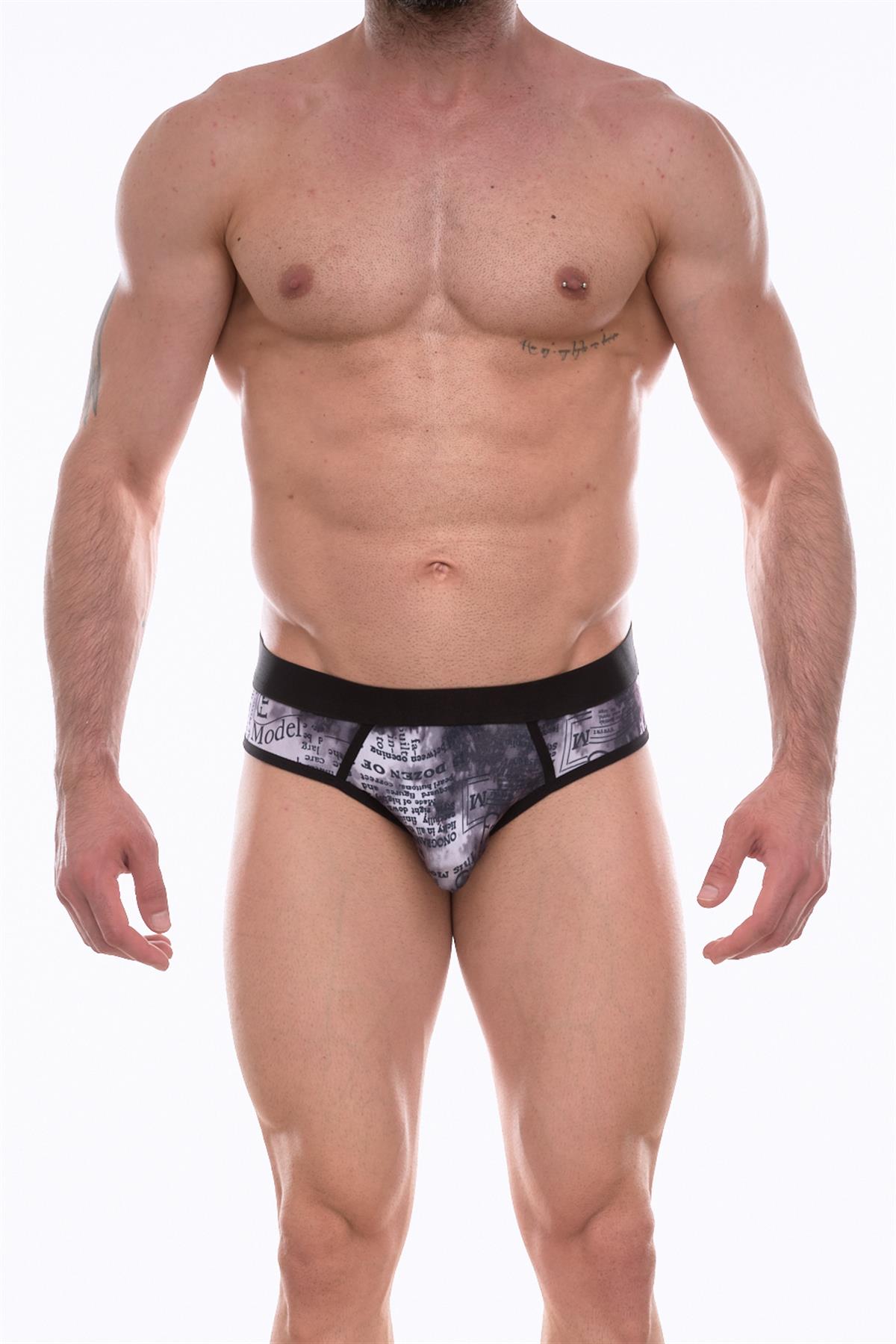 Kalbinle Erkek Desenli Jockstrap Çamaşır