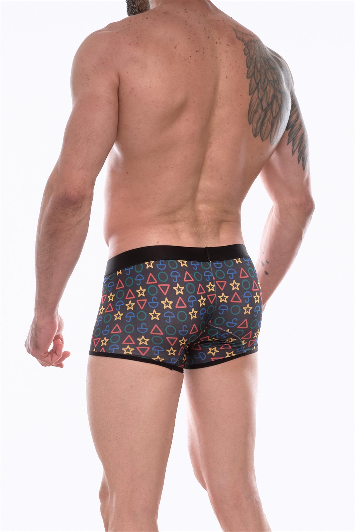 Kalbinle Erkek Desenli Mini Boxer
