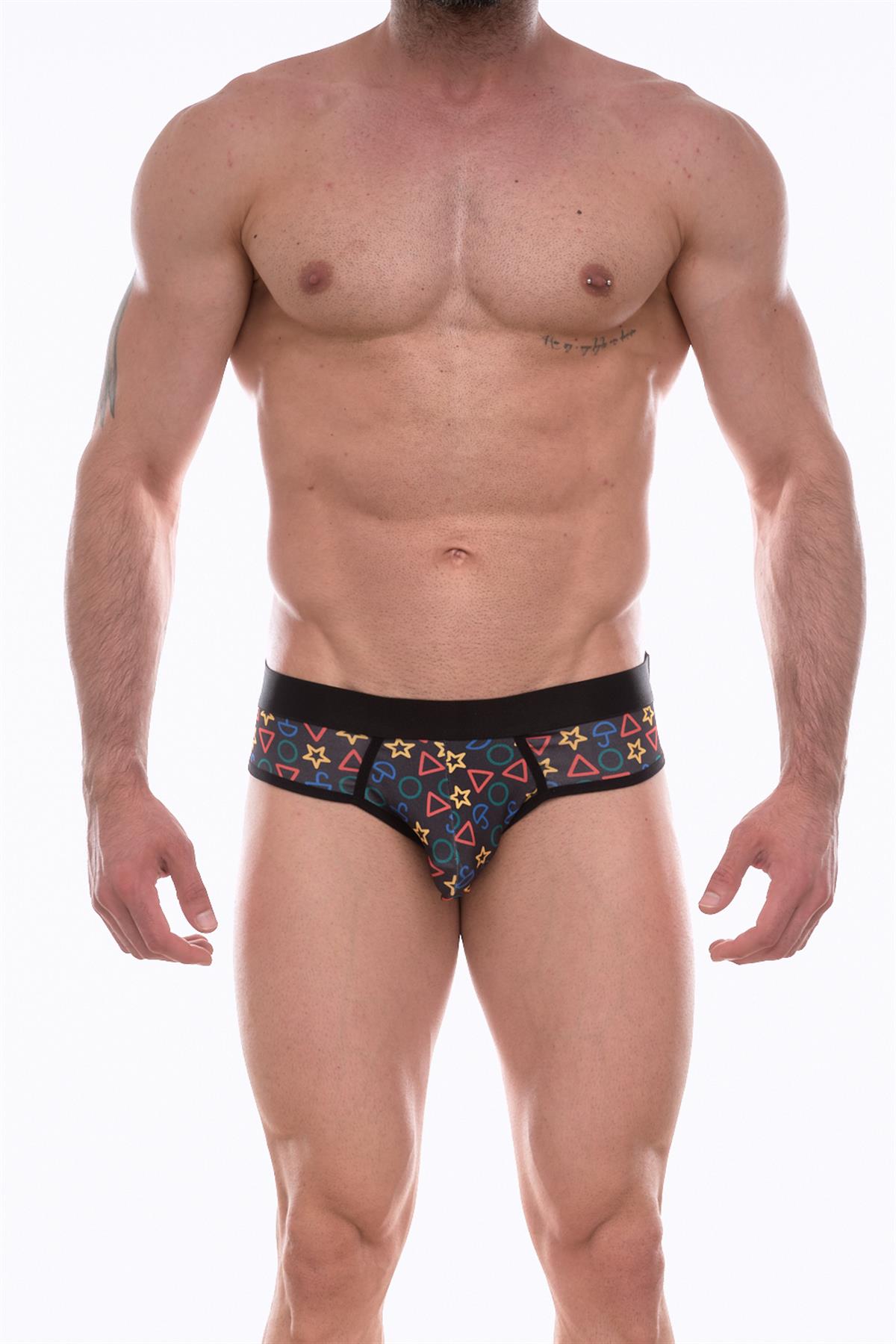 Kalbinle Erkek Desenli Slip