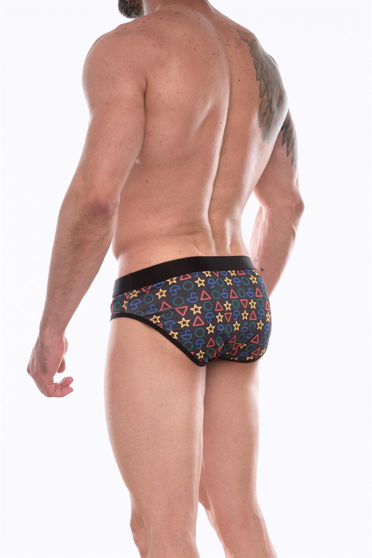 Kalbinle Erkek Desenli Slip