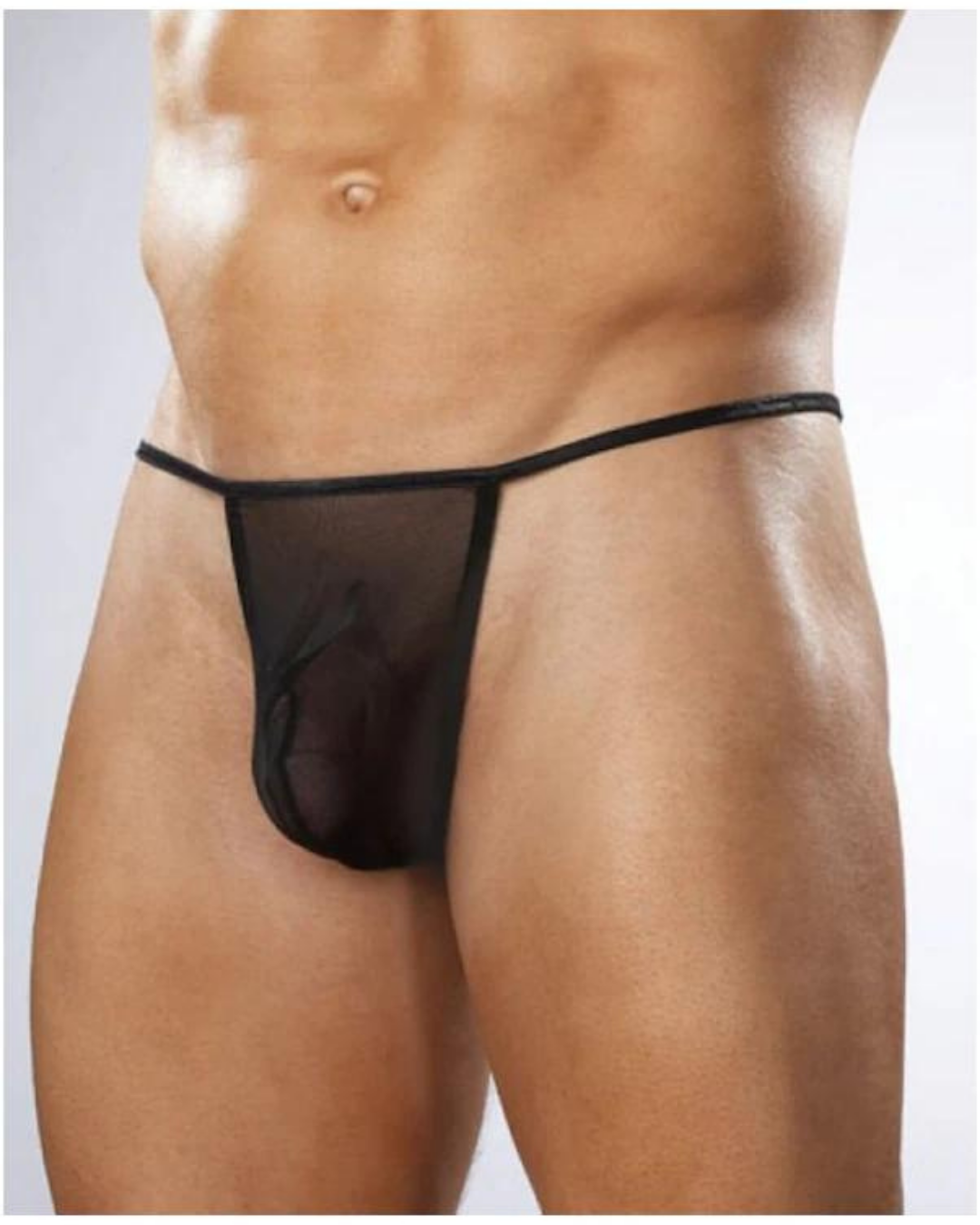 Kalbinle Fantezi Transparan Seksi Tül Erkek String TG274600