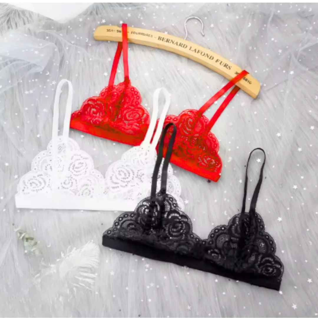 Kalbinle Fantezi 3'lü Seksi Dantel Sütyen Seti TG279257