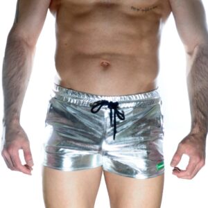 Erkek Gümüş Lame Short
