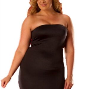 Büyük Beden Strapless Mini Elbise  Tsec031043