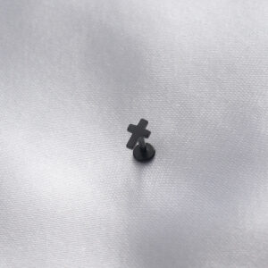 Tegan 316L Cerrahi Çelik Siyah Renk Tragus Piercing TG27PR1151