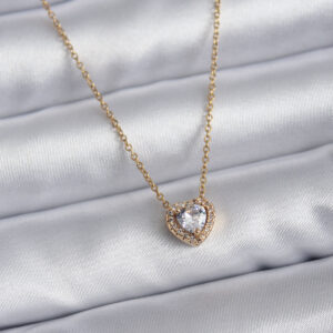 Tegan 316L Çelik Zincir Gold Renk Charm Kadın Kolye TG27BKO7820