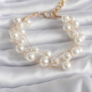 Tegan Gold Renk İnci Model Kadın Bileklik TG27BB5745
