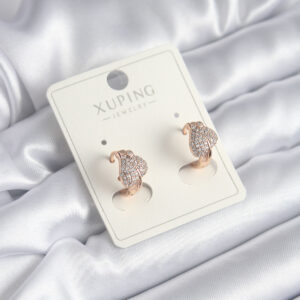 Tegan Xuping Model Zirkon Taşlı Yaprak Kadın Küpe TG27BKP8316