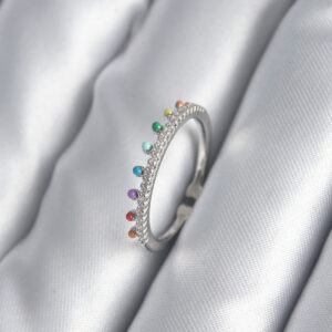 Tegan Pirinç Gümüş Renk Zirkon Taş Detay Kadın Yüzük TG27BYK2998