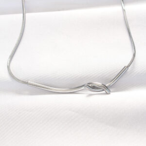 Tegan 316L Çelik Silver Renk Kolye TG27BKO8528