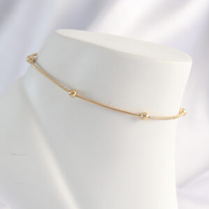 Tegan 316L Çelik Gold Renk Minimal Topçuk Model Halhal TG27HH1625