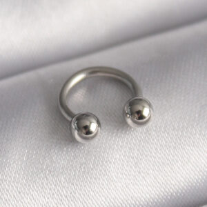 Tegan 316L Çelik Gümüş Renk Halka Model Topçuk Piercing TG27PR1369