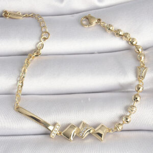 Tegan Pirinç Gold Renk Zirkon Taş Detay Xuping VIP Exclusive Seri Bileklik TG27BB6502