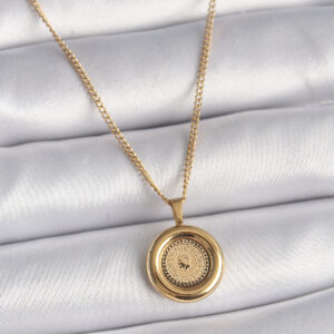 Tegan 316L Çelik Gold Renk Zincir Gold Altın Model Kadın Kolye TG27BKO9572