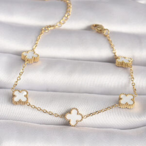 Tegan 316L Çelik Gold Renk Baby Boy Yonca Model Kadın Bileklik TG27BB6640