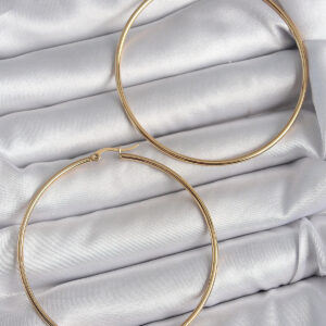 Tegan 316 Çelik Gold Renk 63 mm Halka Model Kadın Küpe TG27BKP10512