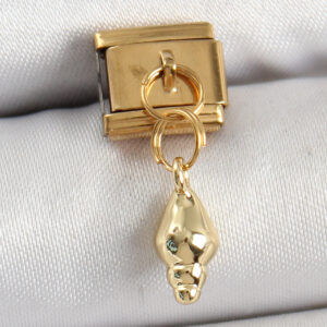 Tegan 316L Çelik Sallantılı Deniz Kabuğu Model Gold Renk Nomination Charm TG27BC1437