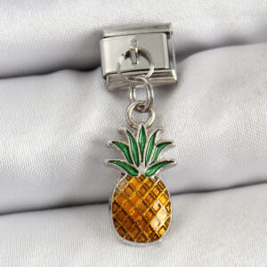 Tegan 316L Çelik Sallantılı Ananas Model Gümüş Renk Nomination Charm TG27BC1468