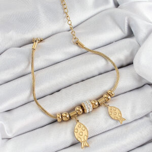Tegan 316L Çelik Gold Renk Balık Model Kadın Bileklik TG27BB7076