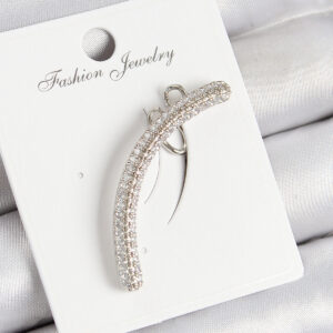 Tegan Pirinç Zirkon Taşlı Model Gümüş Renk Sağ Kıkırdak Küpe TG27BKP10999