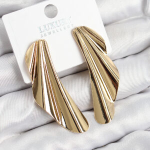 Tegan Pirinç Tül Model Gold Renk Kadın Küpe TG27BKP11030