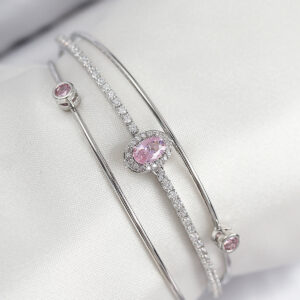 Tegan Pirinç Zirkon Taşlı Baget Model Gümüş Renk Kadın Bileklik TG27BB7872