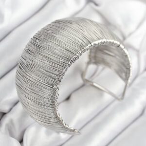 Tegan Pirinç Tel Sarma Model Gümüş Renk Kadın Bileklilk TG27BB7896