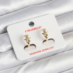 Tegan Pirinç Gold Renk Yıldız Kadın Küpe TG27BKP11242