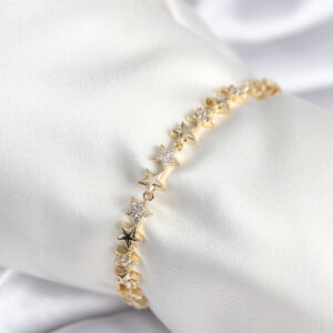 Tegan Pirinç Gold Renk Yıldız Model Kadın Bileklik TG27BB7986