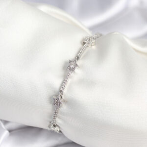 Tegan Pirinç Gümüş Renk Halley Yıldız Model Kadın Bileklik TG27BB7983