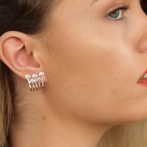 Tegan Rose Renk Ağaçlı Bayan Küpe TG27BKP4797-KS