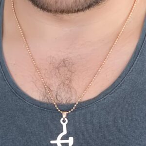 Tegan Rose Renk Metal Orak ve Balta Figürlü Erkek Kolye TG27ERK349