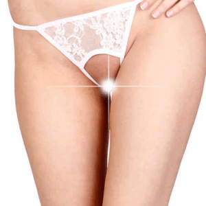 Tegan Beyaz Özel Bölgesi Açık Fantazi String TM1163