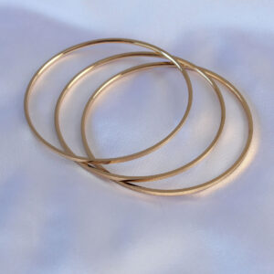 Tegan 316L Çelik Gold Renk Ajda Model Kadın 65 mm Bilezik TG27BB5361