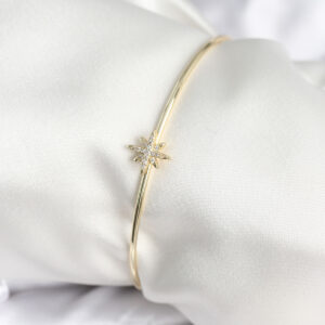 Tegan Kutup Yıldızı Figür Pirinç Gold Renk Kadın Bileklik TG27BB7999