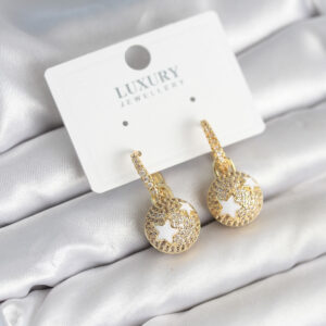 Tegan Top Yıldız Model Zirkon Taşlı Kadın Küpe TG27BKP11316