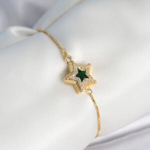 Tegan Yıldız Model Asansörlü Gold Renk Kadın Bileklik TG27BB8013