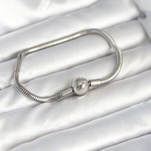 Tegan Gümüş Renk Pirinç Charm Bileklik TG27BB8015