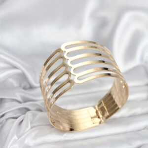 Tegan Gold Renk Pirinç Kaburga Model Kadın Bileklik TG27BB8065