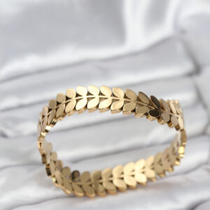 Tegan 316L Çelik Başak Model Kadın Kelepçe Bileklik TG27BB8070