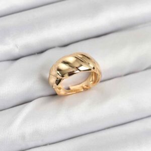 Tegan Gold Renk Bombeli Sarmal Yüzük TG27BYK3908