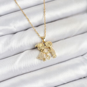 Tegan 316L Çelik Zincir Gold Renk Erkek Kız Model Kadın Kolye TG27BKO10617