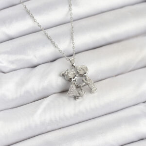 Tegan 316L Çelik Zincir Gümüş Renk Erkek Kız Model Kadın Kolye TG27BKO10618