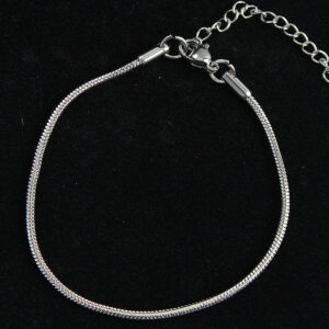 Tegan 316L Çelik Oval İtalyan Model Gümüş Renk Erkek Bileklik TG27EB3739